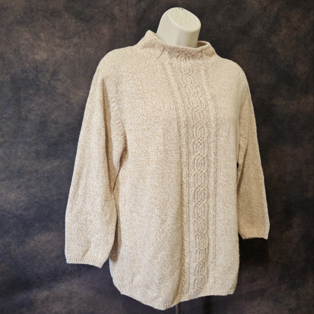 Dockers 3/4 Sleeve Cable Knit Sweater - Picture 7 of 12